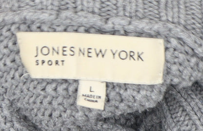Womens UK Size L Jones New York Grey Pullover Jumper