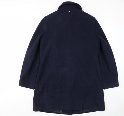 Womens UK Size 12 Isle Blue Overcoat