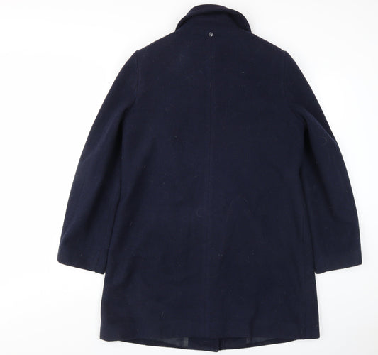 Womens UK Size 12 Isle Blue Overcoat