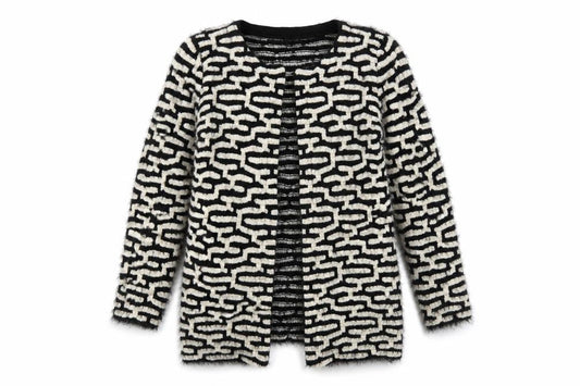 Womens UK Size M Sugar Crisp Black Cardigan Jumper