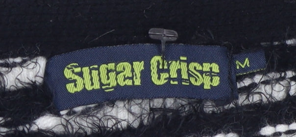 Womens UK Size M Sugar Crisp Black Cardigan Jumper