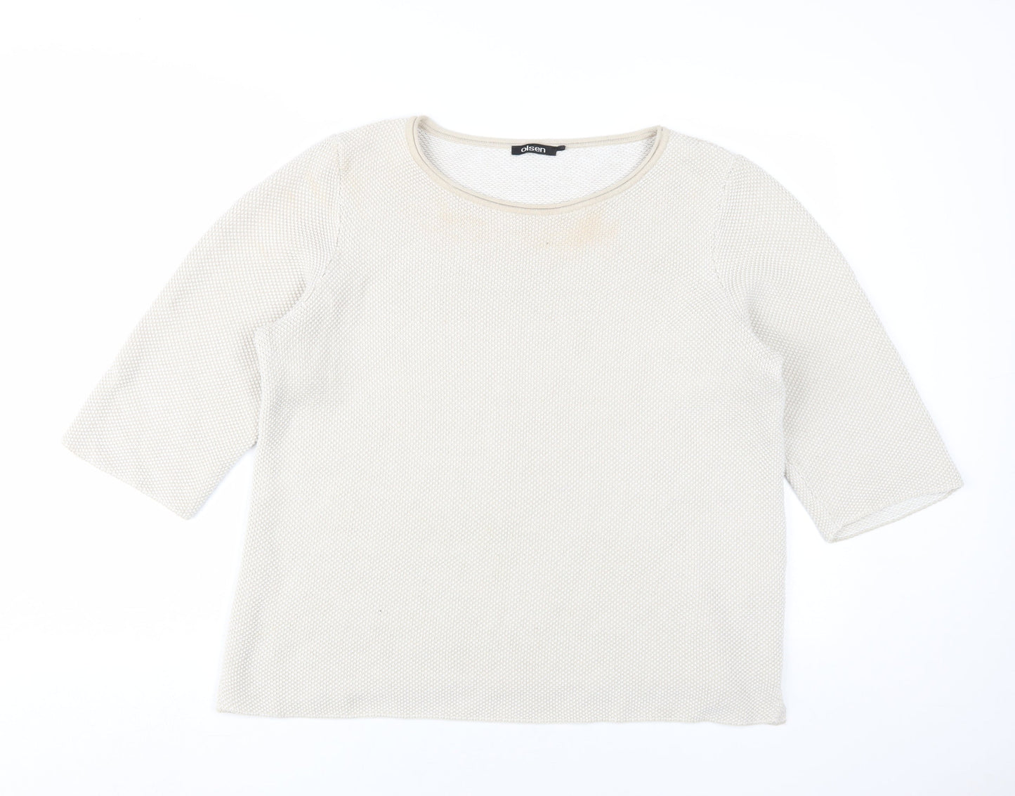 Womens UK Size 18 Olsen White Pullover Jumper