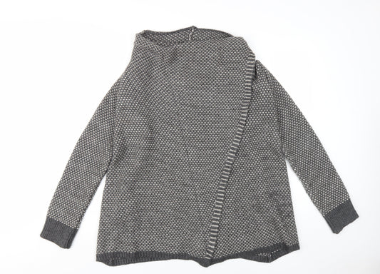 Womens UK Size S JoJo Maman Bébé Grey Pullover Jumper