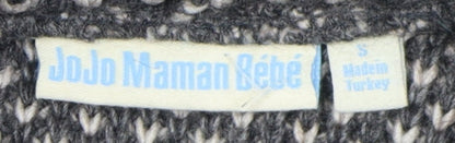 Womens UK Size S JoJo Maman Bébé Grey Pullover Jumper