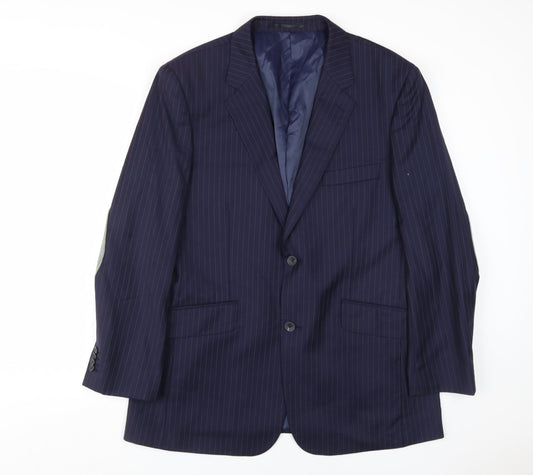 Mens UK Size 42S T.M.Lewin Regular Blue Suit Jacket
