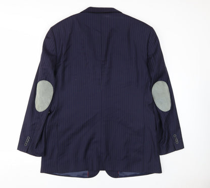 Mens UK Size 42S T.M.Lewin Regular Blue Suit Jacket