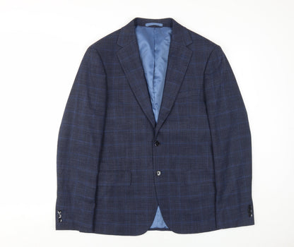 Mens UK Size 40 Moss London Regular Blue Suit Jacket