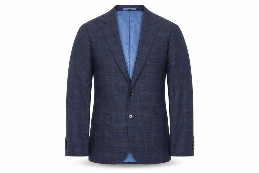 Mens UK Size 40 Moss London Regular Blue Suit Jacket