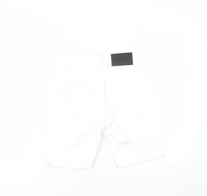 boohooMAN Men's White Shorts XS