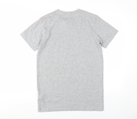 Mens UK Size S Intense Grey  T-Shirt