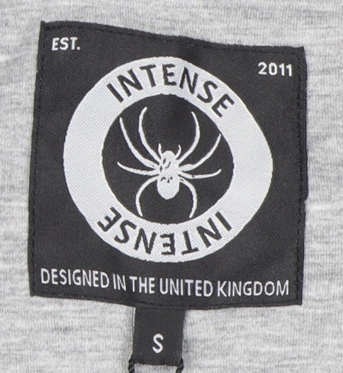 Mens UK Size S Intense Grey  T-Shirt