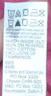 Womens UK Size XL Marks and Spencer Pink Basic T-Shirt
