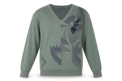 Mens UK Size M Gabicci Green Pullover Jumper