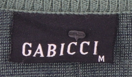 Gabicci Men's Green V-Neck Pullover Jumper, M