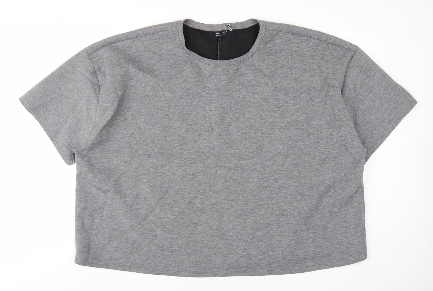 Womens UK Size 30 ASOS Grey Basic T-Shirt