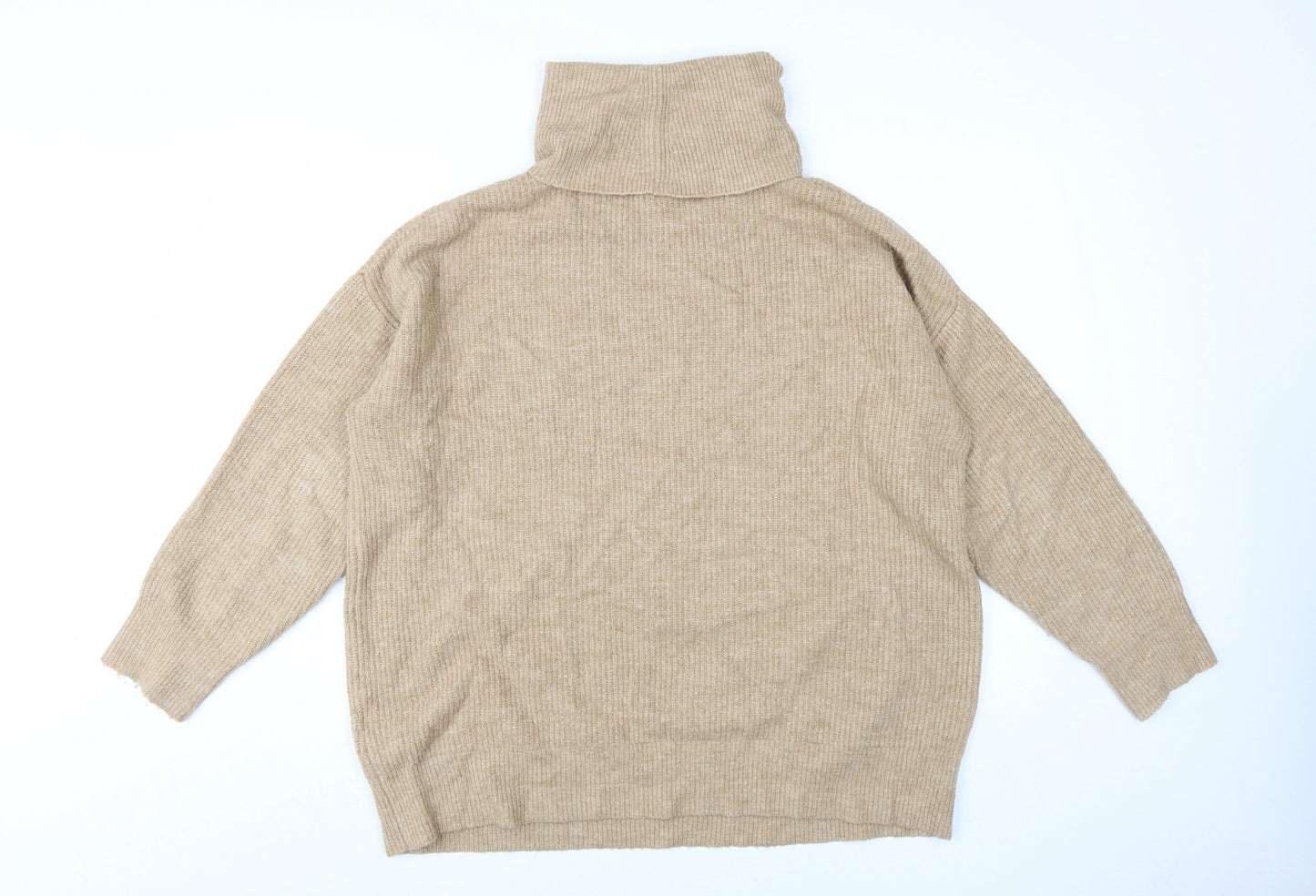 Womens UK Size M New Look Beige Pullover Jumper