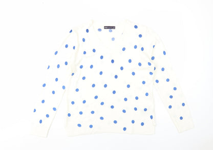 Womens UK Size 12 Marks and Spencer Ivory Pullover Jumper