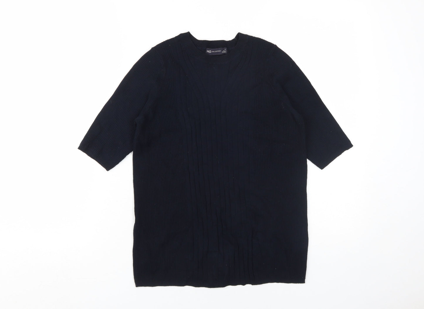 Womens UK Size M Marks and Spencer Black Pullover Jumper