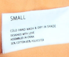 MyraSwim Women's Orange Button-Up Shirt - Size S