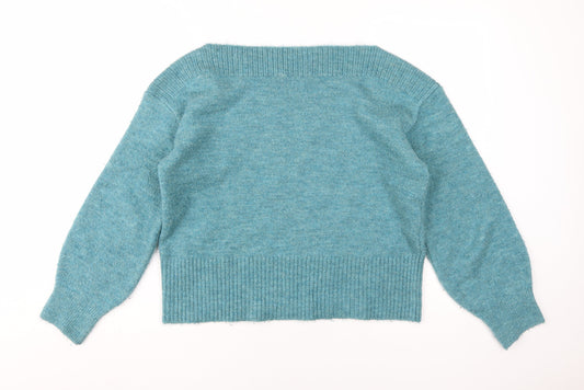 Womens UK Size M Marks and Spencer Blue Pullover Jumper