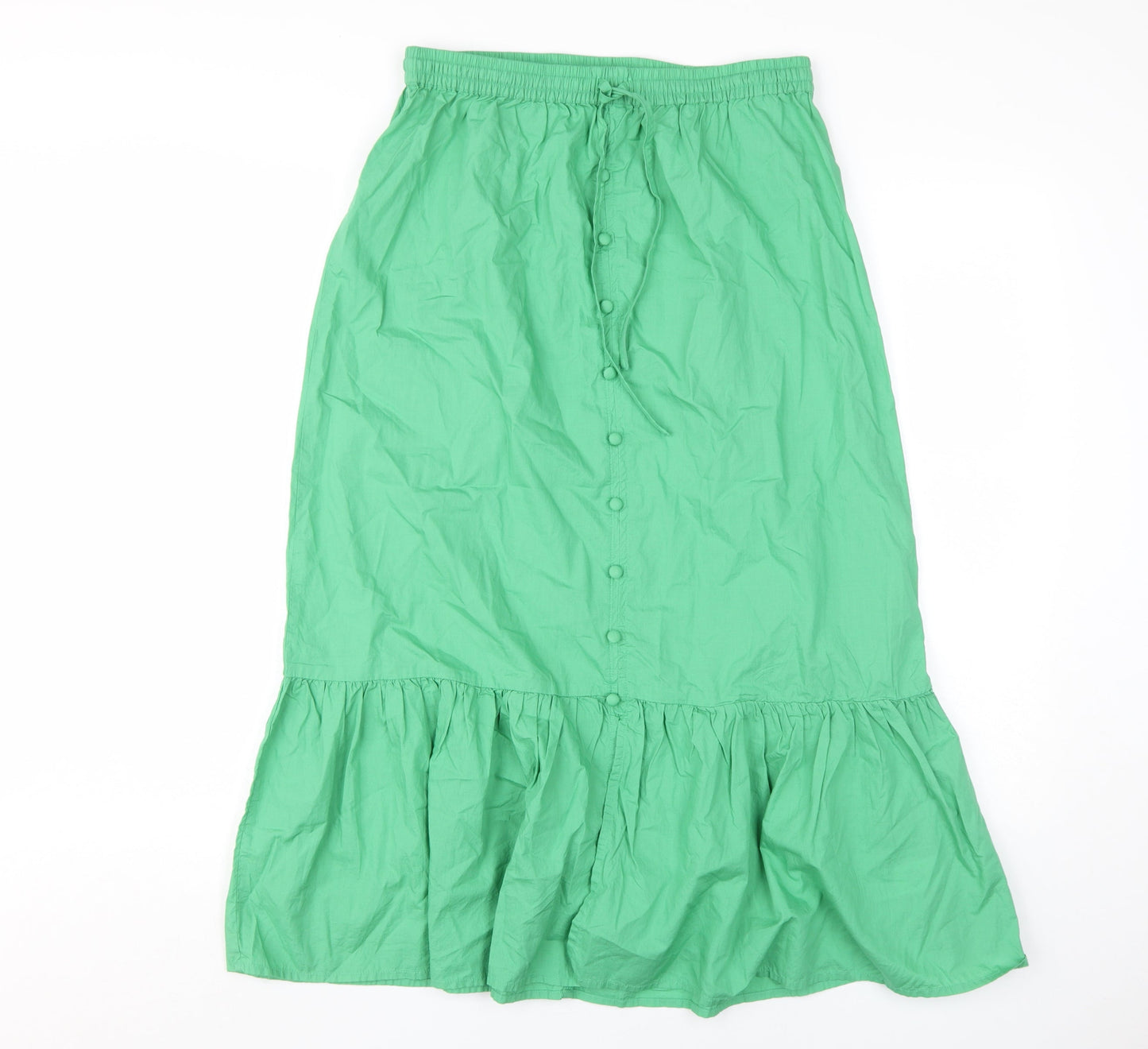 Marks and Spencer Women's Green Midi Peasant Skirt