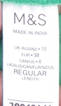 Marks and Spencer Women's Green Midi Peasant Skirt