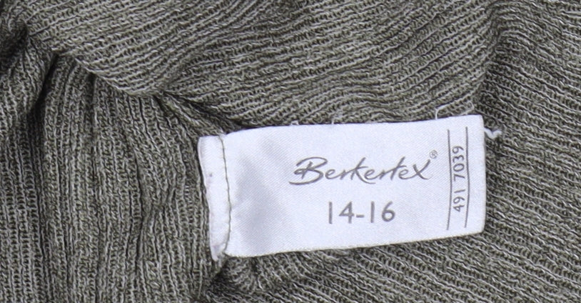 Womens UK Size 14-16 Berketex Green Pullover Jumper