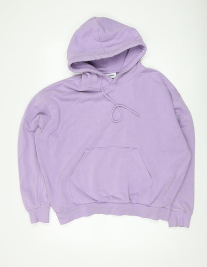 Weekday Women's Purple Hoodie Size 12 with Pockets
