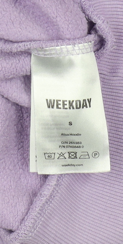 Weekday Women's Purple Hoodie Size 12 with Pockets