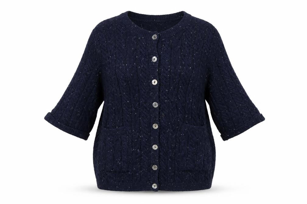 Womens UK Size L Bonmarché Blue Cardigan Jumper