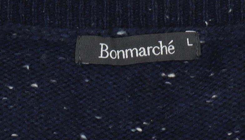 Womens UK Size L Bonmarché Blue Cardigan Jumper