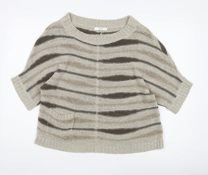 Womens UK Size 14 Marks and Spencer Beige Pullover Jumper
