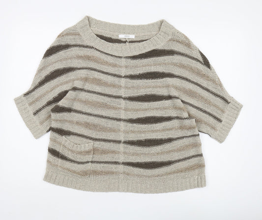 Womens UK Size 14 Marks and Spencer Beige Pullover Jumper