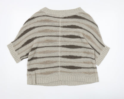 Womens UK Size 14 Marks and Spencer Beige Pullover Jumper