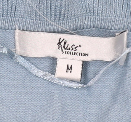 Womens UK Size M Klass Collection Blue Cardigan Jumper