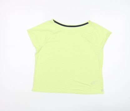 Womens UK Size 10 Marks and Spencer Yellow Basic T-Shirt