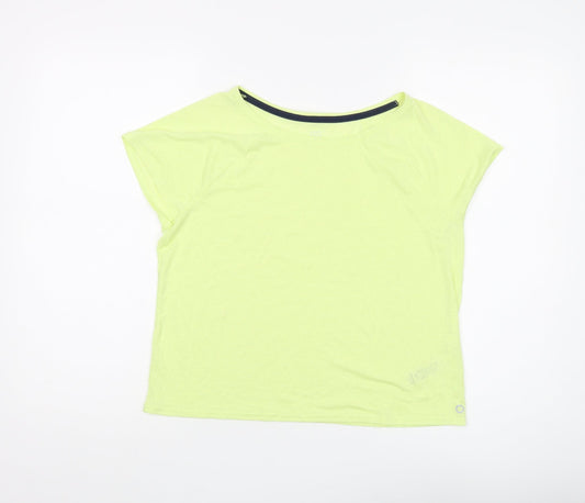 Womens UK Size 10 Marks and Spencer Yellow Basic T-Shirt