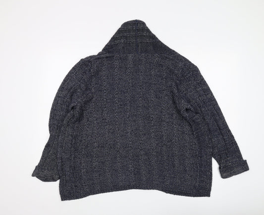 Womens UK Size 12 Marks and Spencer Blue Cardigan Jumper
