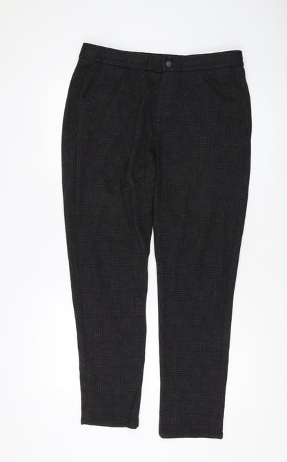 Womens UK Size M Zara Classic Fit  Black Trousers