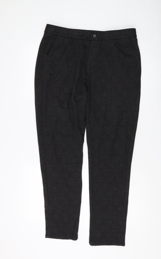 Womens UK Size M Zara Classic Fit  Black Trousers