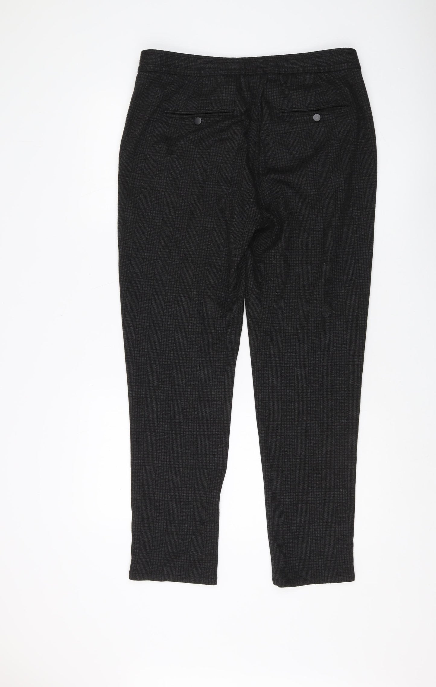 Womens UK Size M Zara Classic Fit  Black Trousers