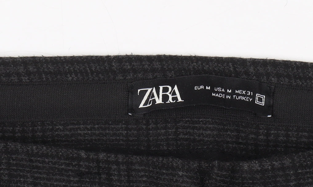 Womens UK Size M Zara Classic Fit  Black Trousers