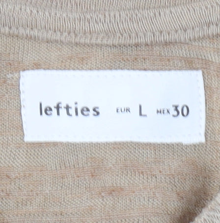 Womens UK Size L Lefties Beige  Jumper