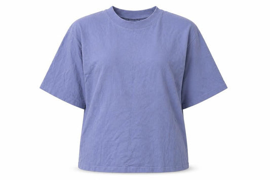 Womens UK Size 4 ASOS Design Blue Basic T-Shirt