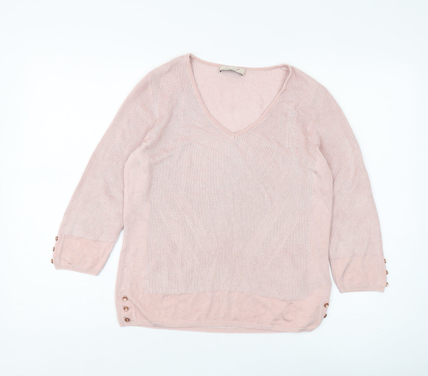 Womens UK Size 12 Marks and Spencer Pink Pullover Jumper