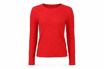 Womens UK Size XS Monki Red Basic T-Shirt