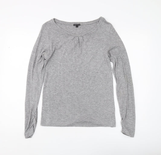 Womens UK Size 10 Marks and Spencer Grey Jersey T-Shirt