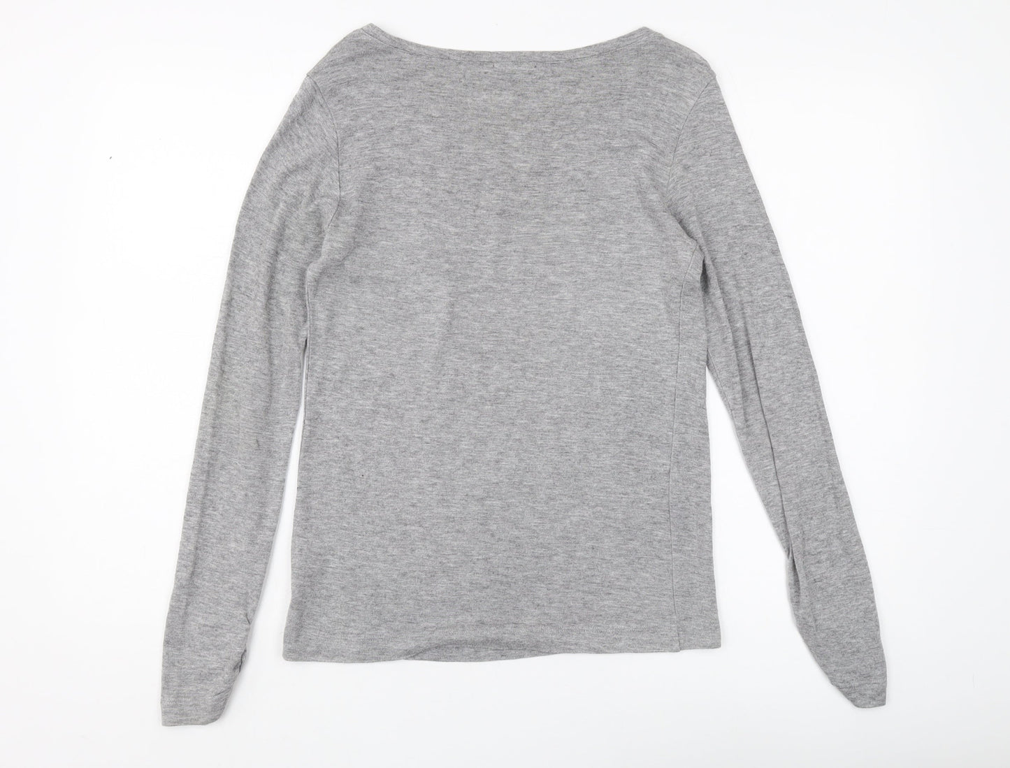 Womens UK Size 10 Marks and Spencer Grey Jersey T-Shirt