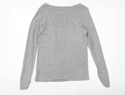Womens UK Size 10 Marks and Spencer Grey Jersey T-Shirt