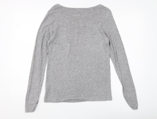 Womens UK Size 10 Marks and Spencer Grey Jersey T-Shirt